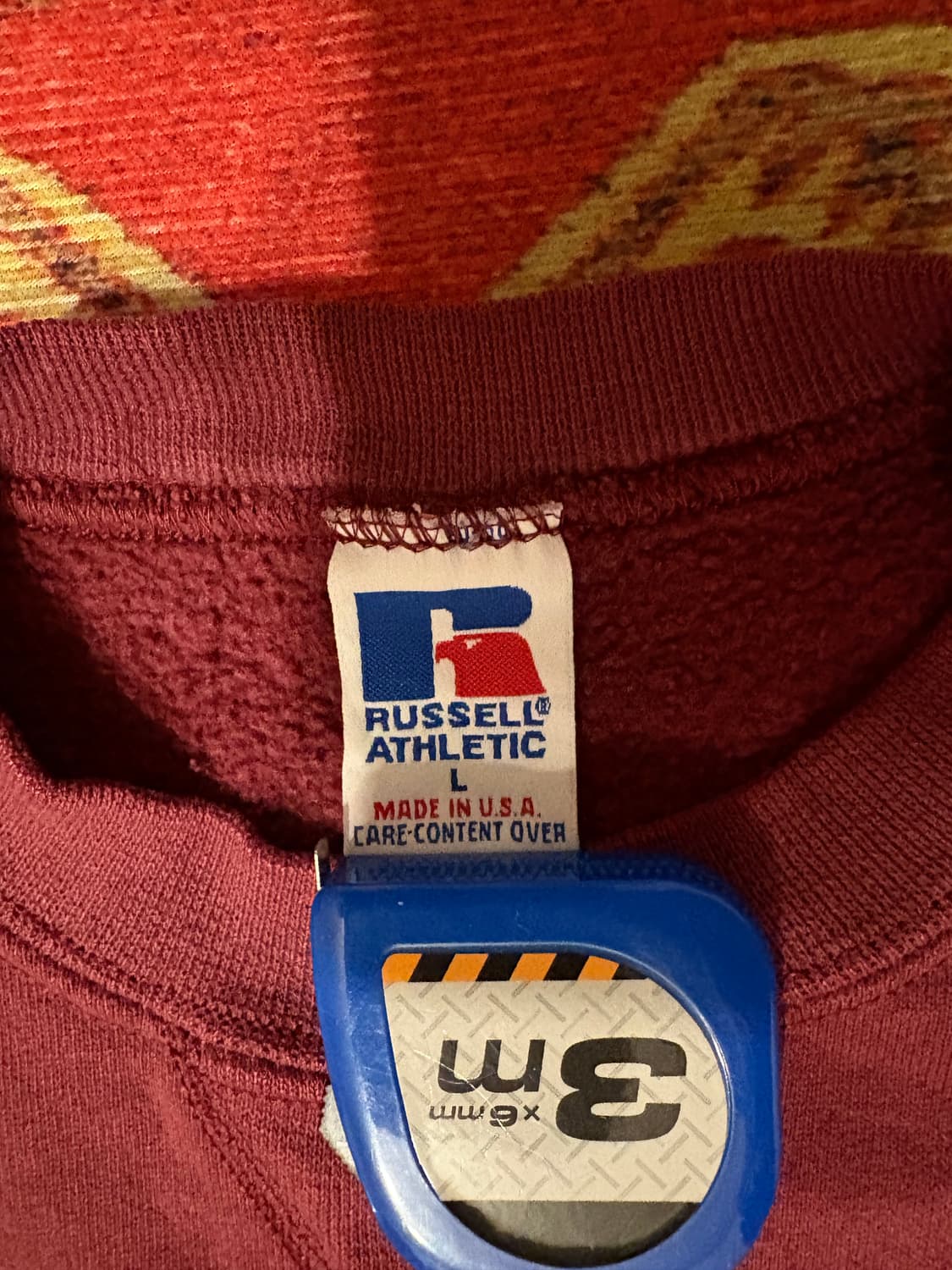 미제 러셀 빈티지 스웻셔츠 버건디 l 상품이미지3
