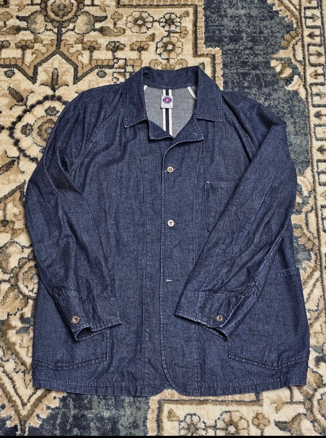 M] 포스트오버롤즈 빔즈플러스 데님 커버올 자켓 상품이미지1