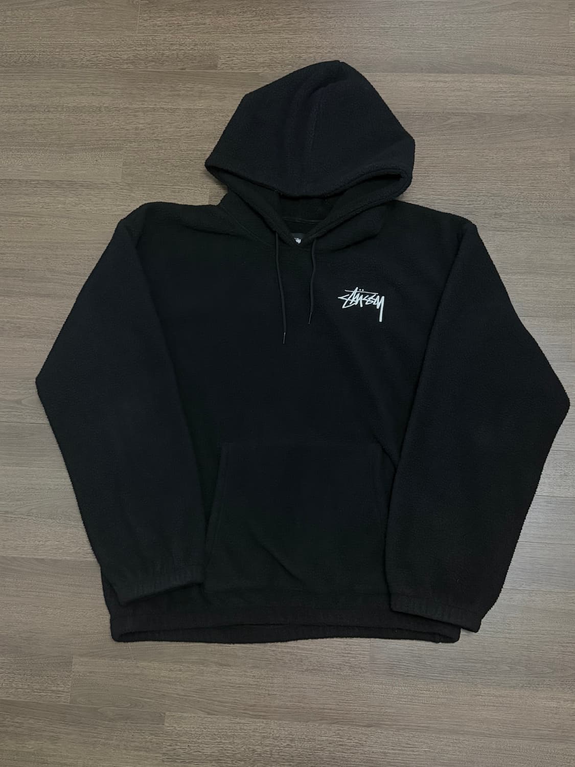 [XL]스투시 브론손 후리스 후디 블랙 상품이미지4