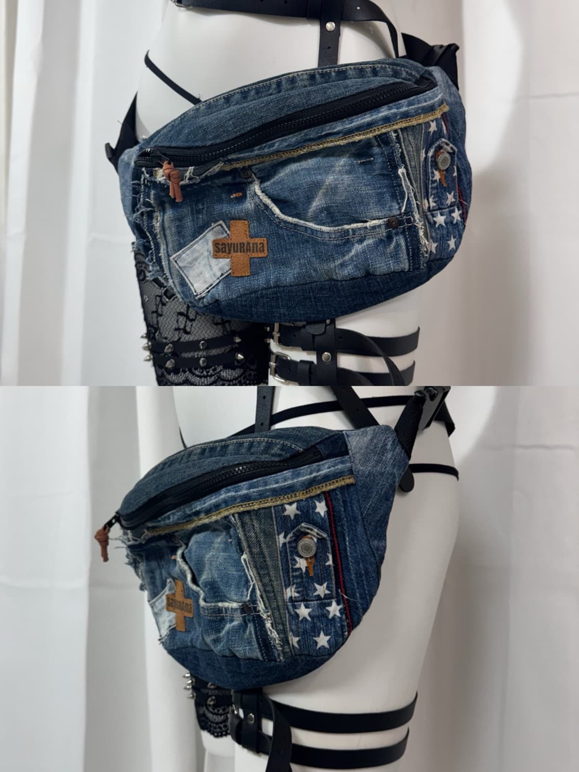 denim detail belt bag 상품이미지1