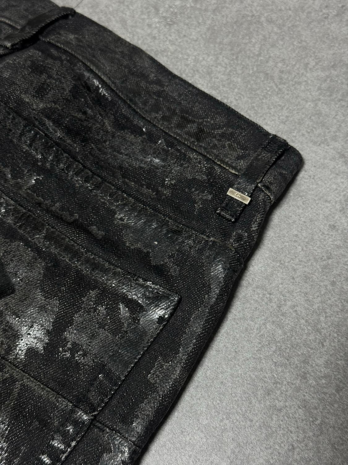 디올 FW09 블랙 왁스 코팅진 상품이미지3