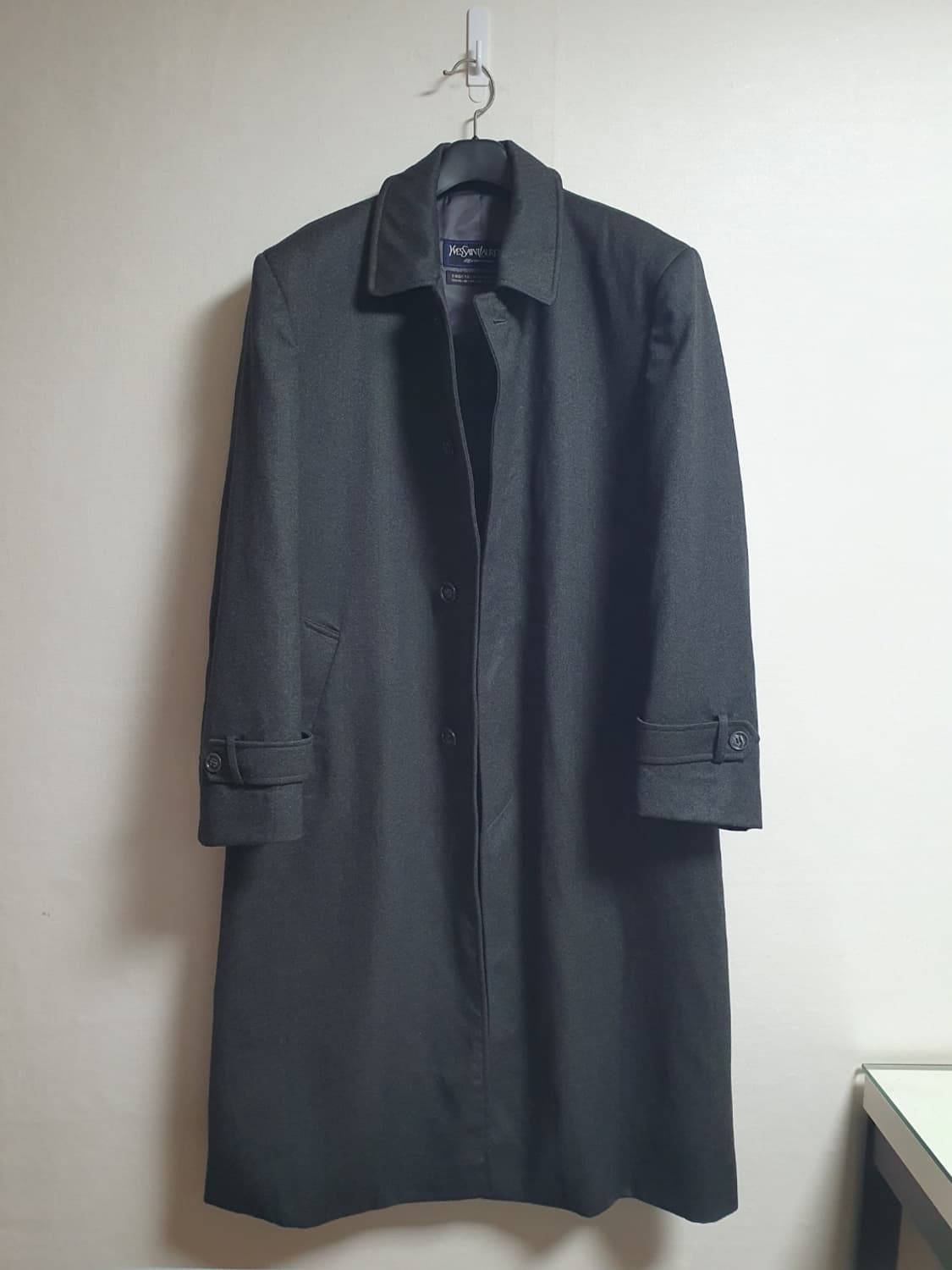 입생로랑 YSL 디퓨전옴므 차콜 클래식 롱코트 100 상품이미지2