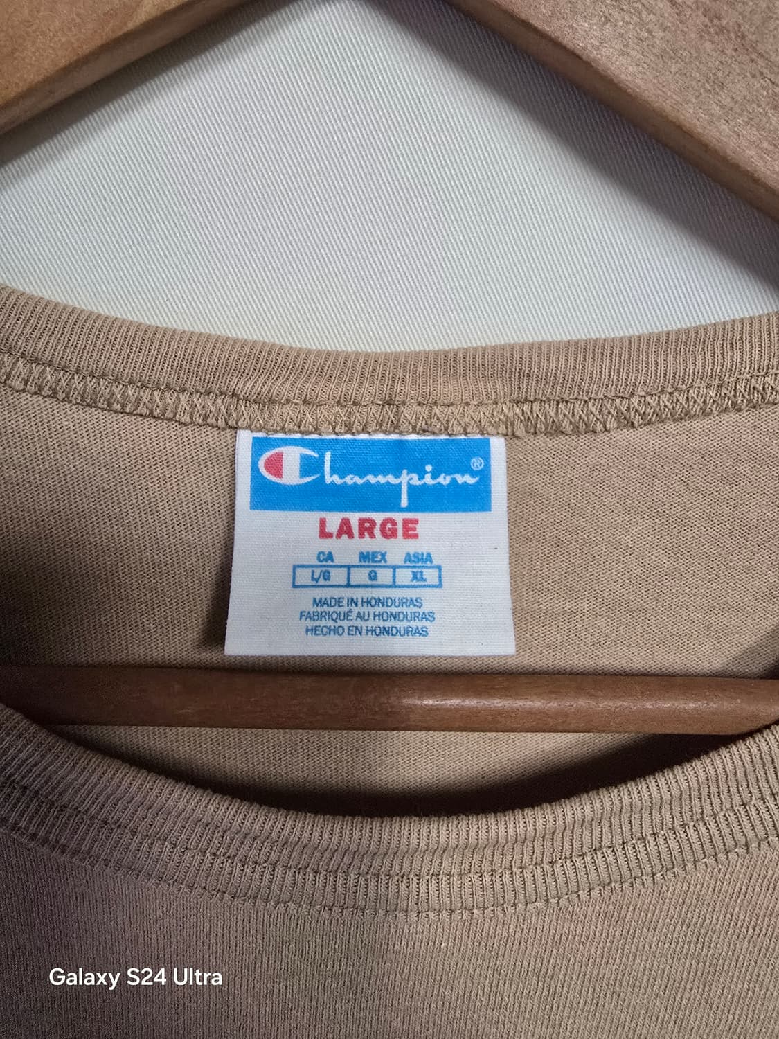 챔피온 진베이지 반팔티 L ✨️정품 미국빈티지✨️
 상품이미지3