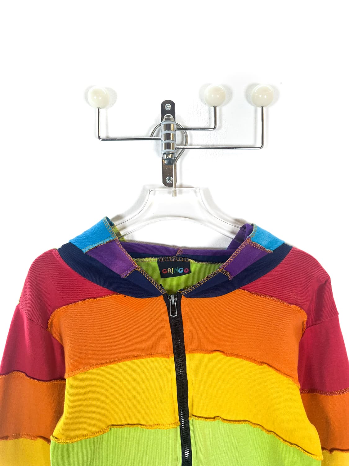 빈티지 패치워크 후드 집업 상품이미지2