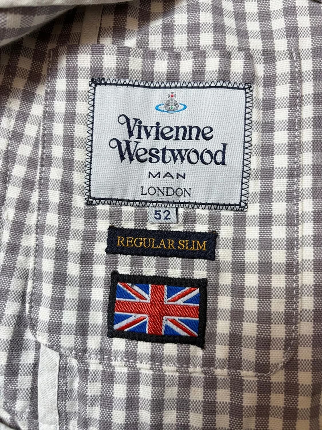 비비안웨스트우드 옴므 버튼 체크 블레이저 자켓 PN9271 상품이미지5