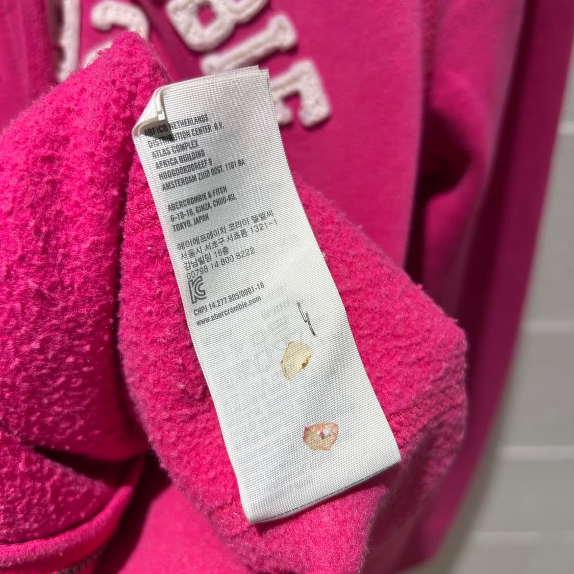 Abecrombie Pink Zip-Up Hoodie 상품이미지10