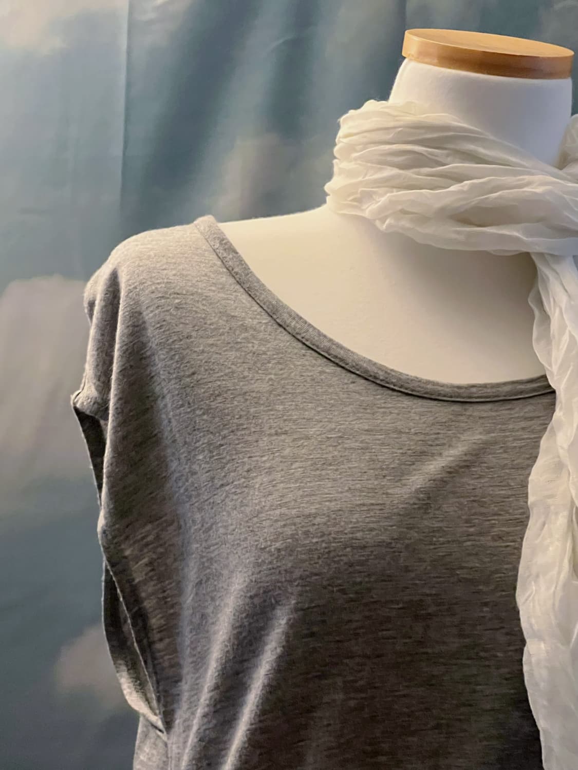 hem frill detail gray sleeveless dress 상품이미지4