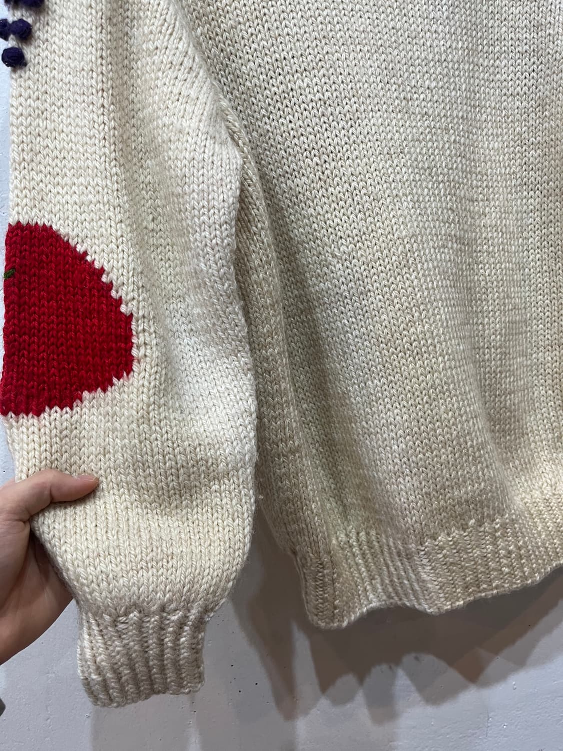 핸드메이드 아플리케 모리 울 가디건  상품이미지7