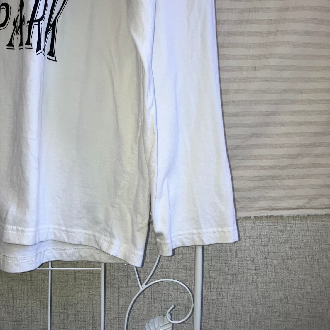 빈티지  레터링 화이트 긴팔 y2k 스트릿 갸루 펑키 458  상품이미지4