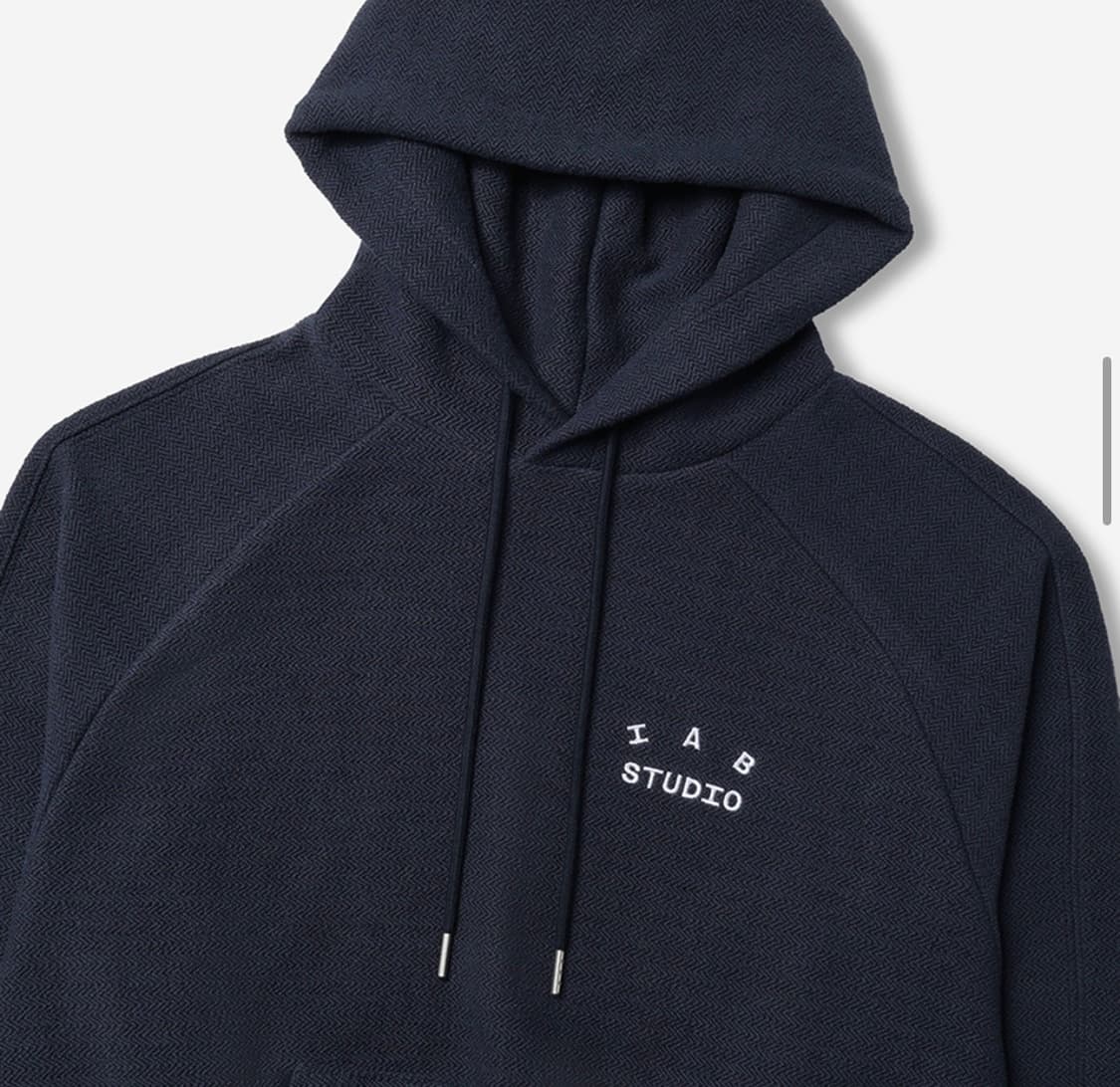 새상품XL] 아이앱 스튜디오 헤링본 후드 네이비 상품이미지3