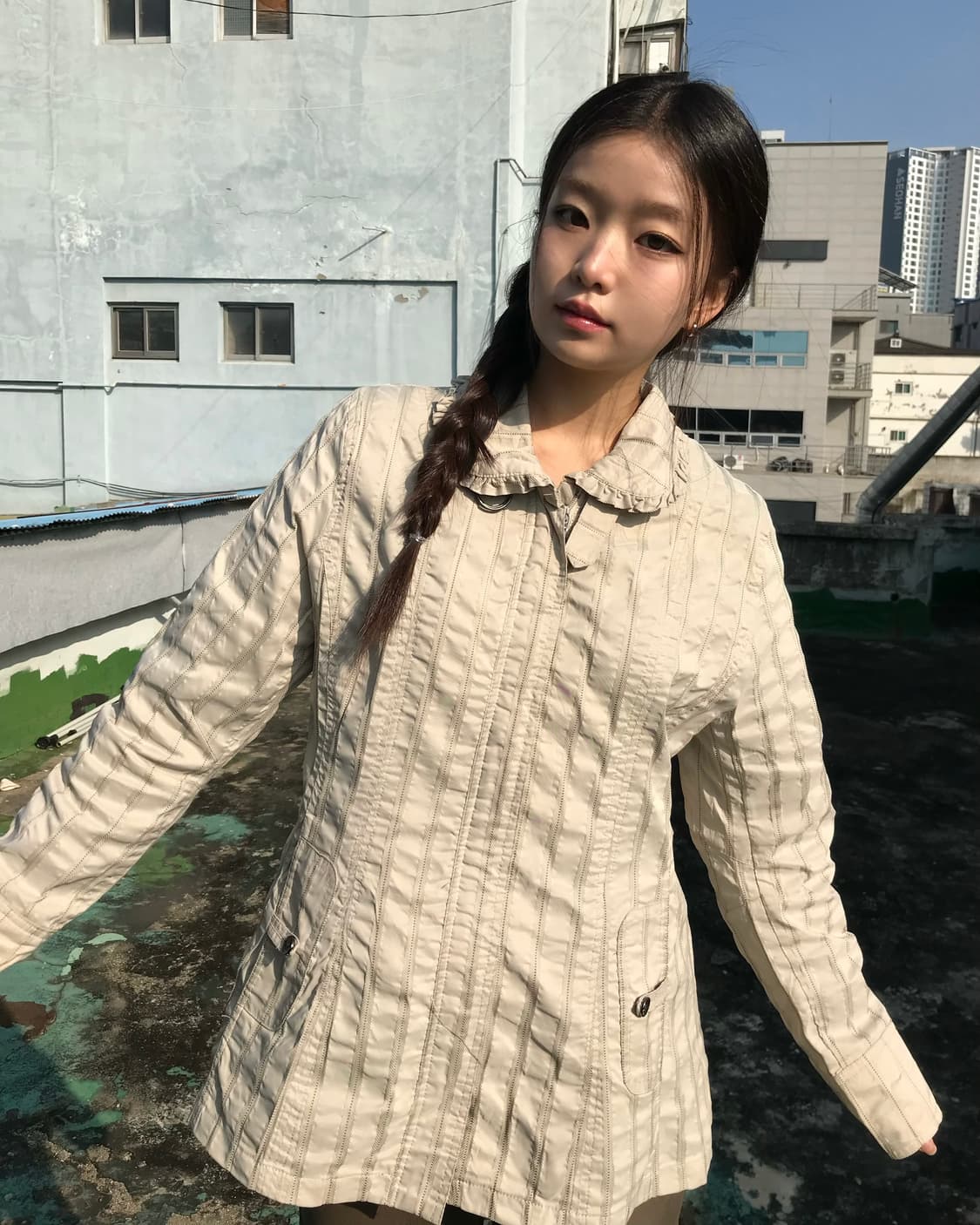 레이스 셔링 집업  상품이미지2