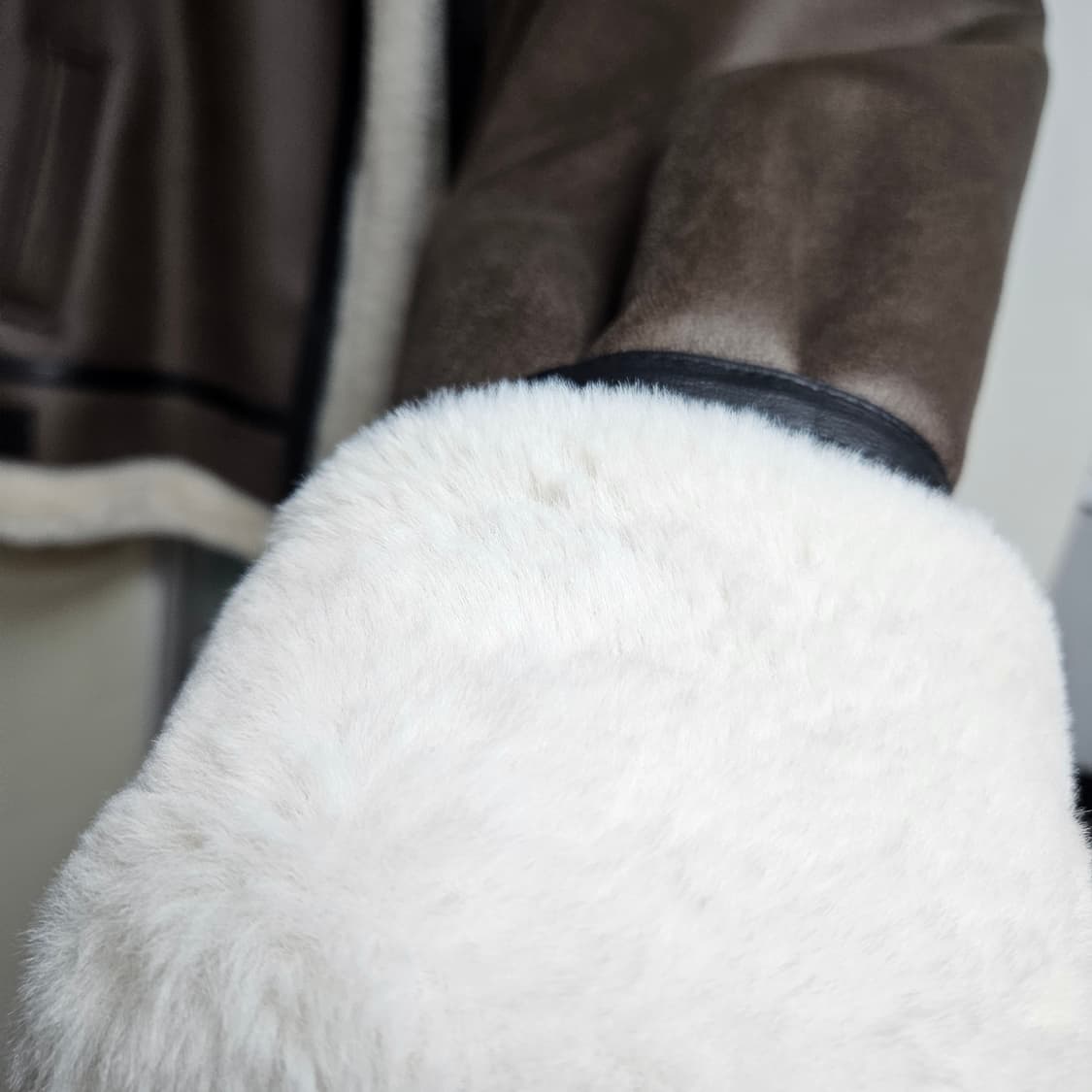 도프제이슨 무스탕 하이넥 레더 무톤 자켓 브라운 2xl xxl 상품이미지5