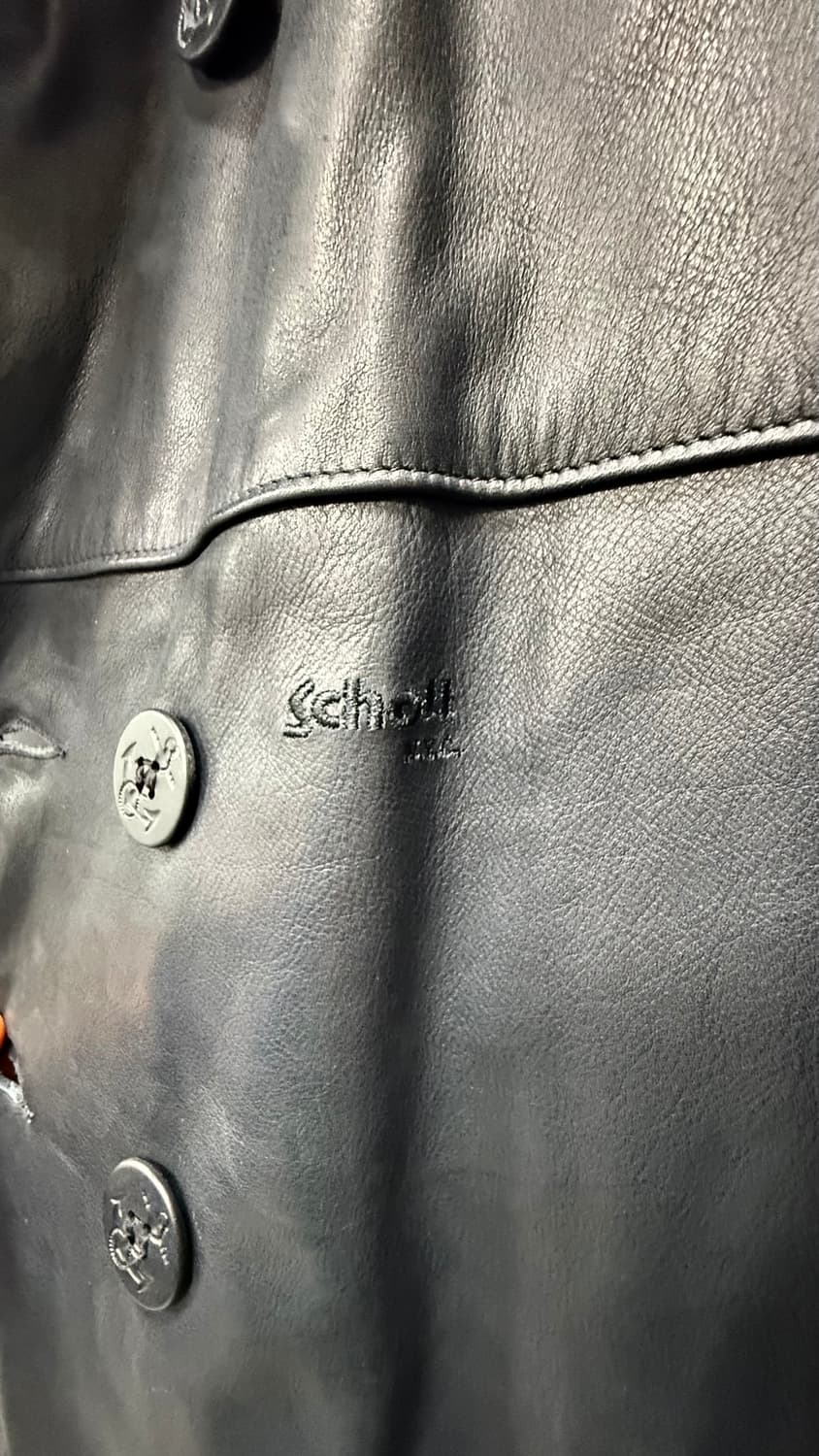 Schott 740n leather 피코트 상품이미지5