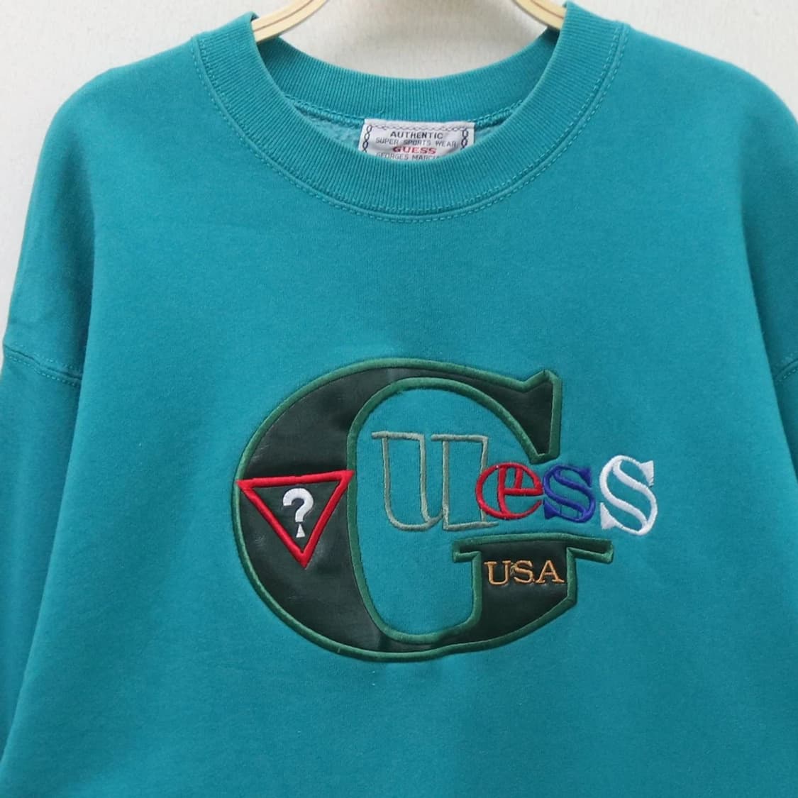 90'S 게스 자수 로고 맨투맨 61844 상품이미지5