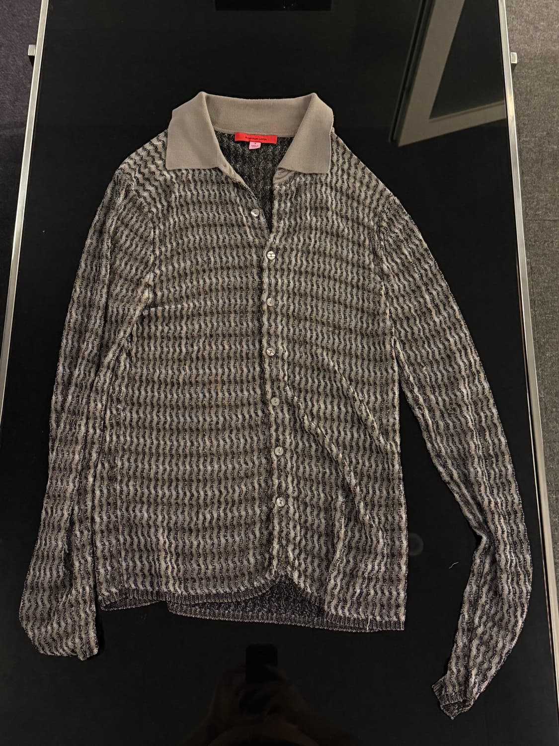 에크하우스 라타 Eckhaus Latta 니트 셔츠 카라 가디건 S 상품이미지2