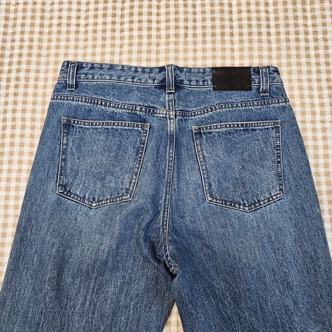 플랙 와이드 데님 청바지 남자32 상품이미지5