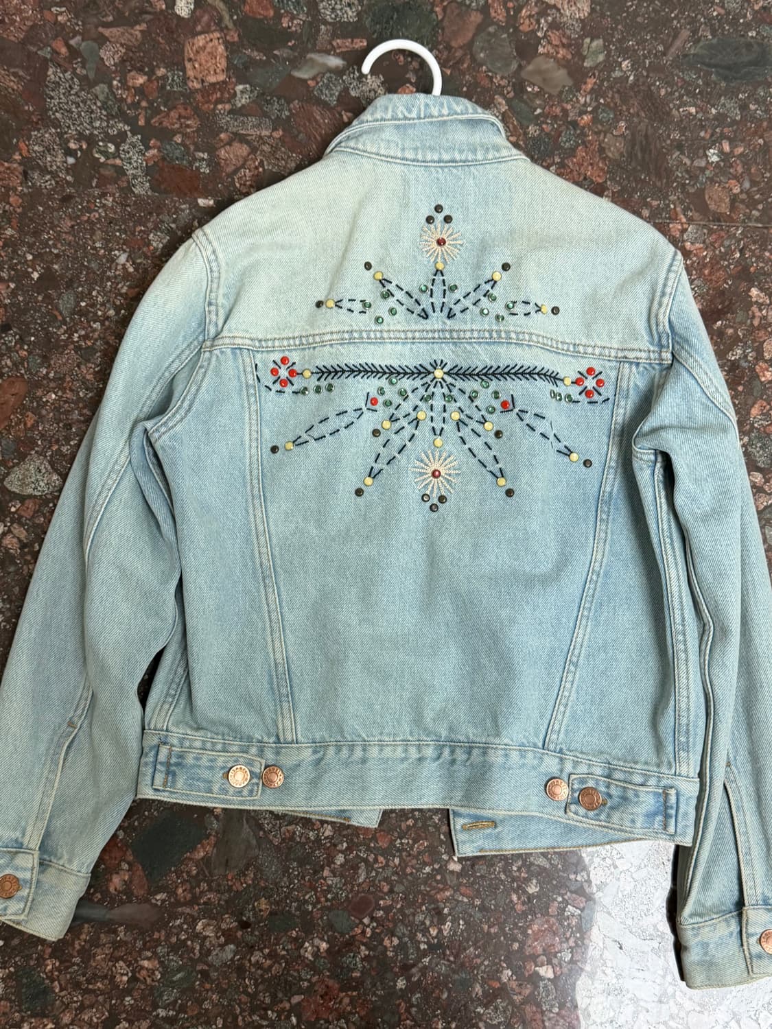 이자벨마랑 자수 데님 자켓 상품이미지3