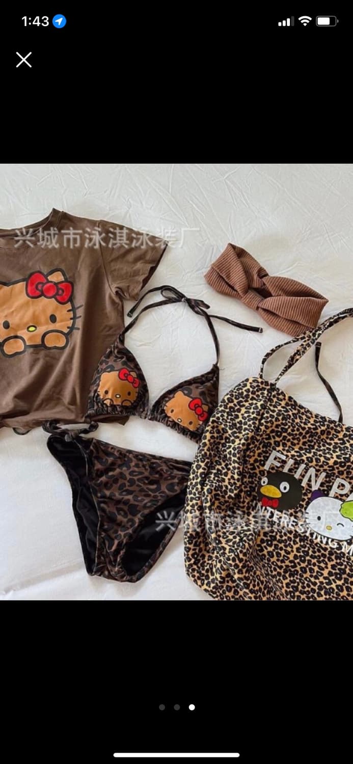 헬로키티 비키니 세트 새상품 L 상품이미지3