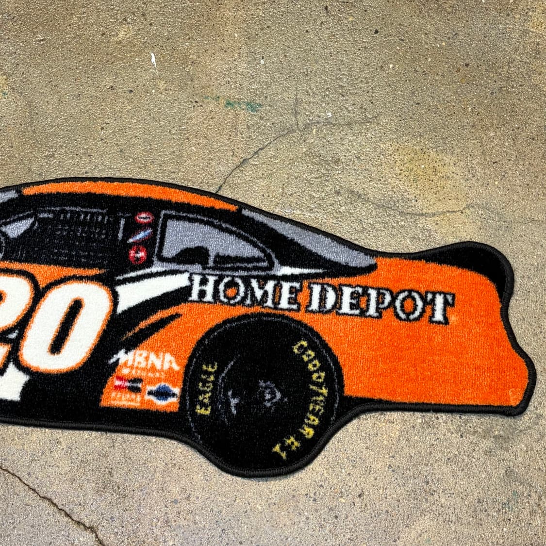 새상품 90s Made in USA 나스카 레이싱 카페트 러그 매트 상품이미지4