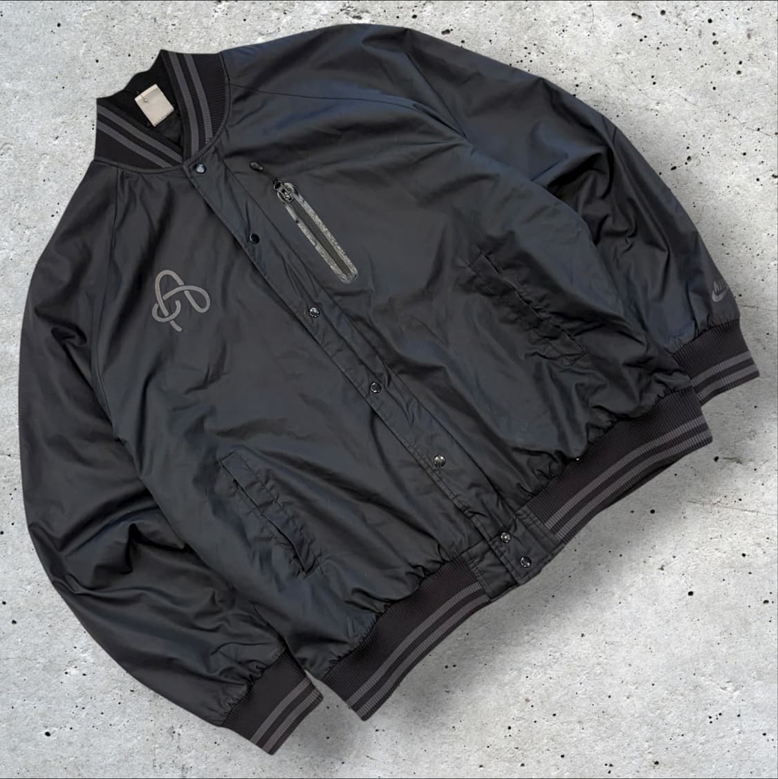 [2XL] 10s 나이키 검정색 봄버 바시티 자켓 B350 상품이미지2