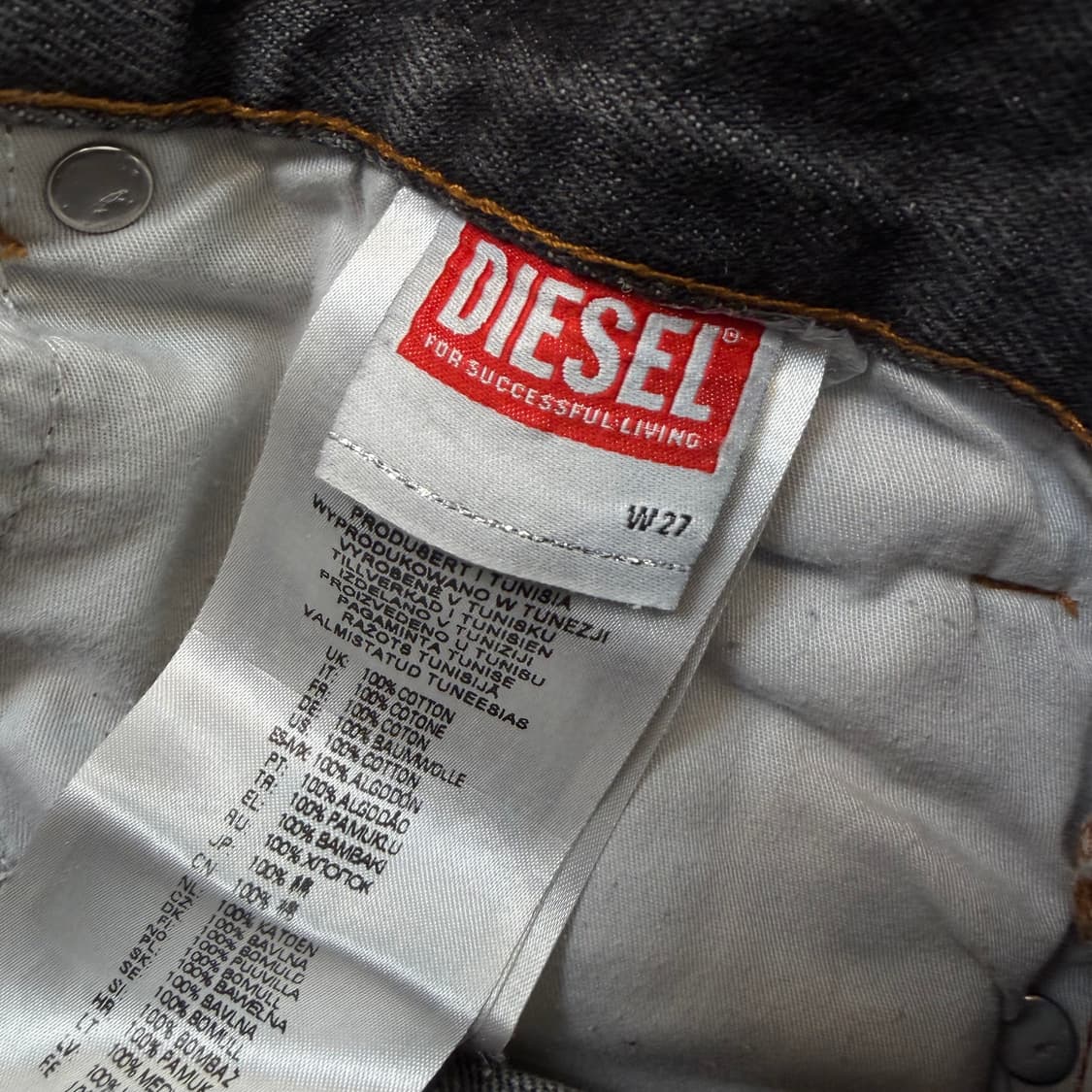 Diesel D rise 디스트레스드 와이드 진  상품이미지4