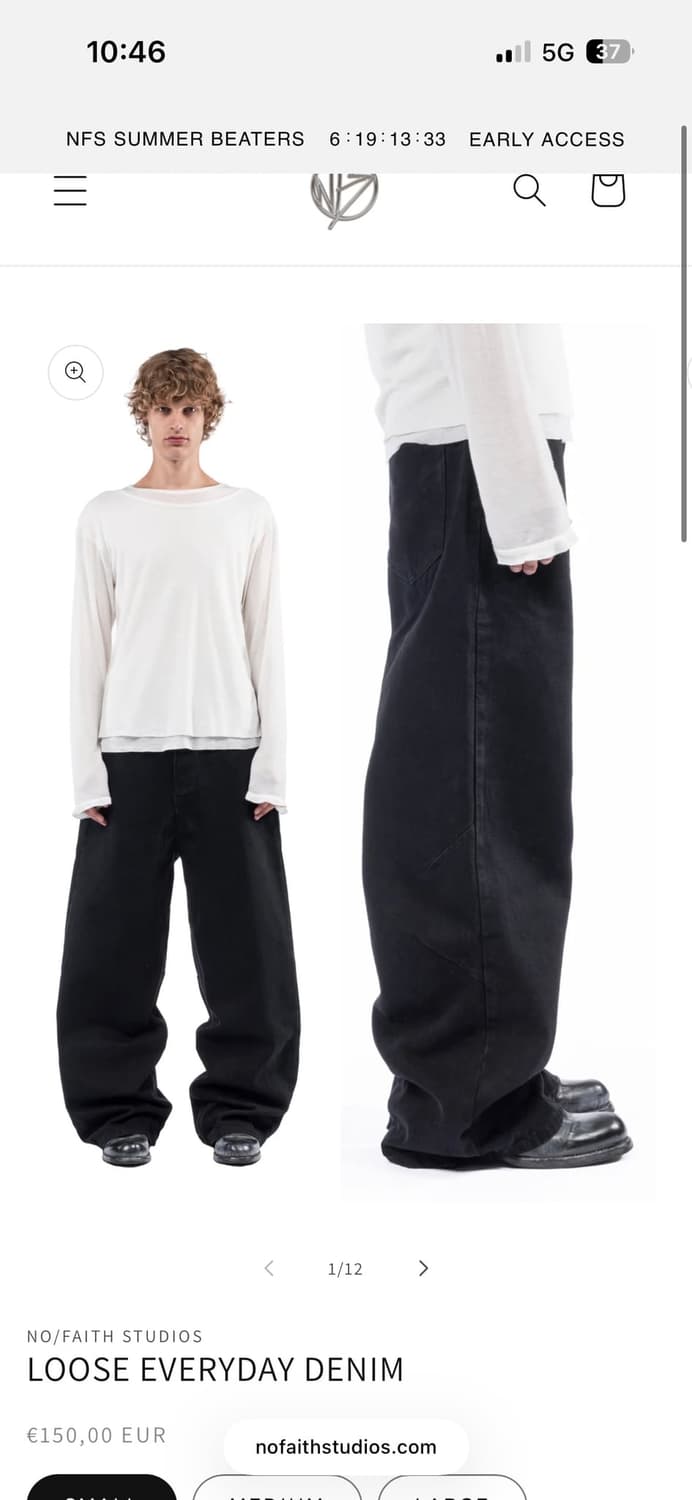 Loose everday denim S 상품이미지1