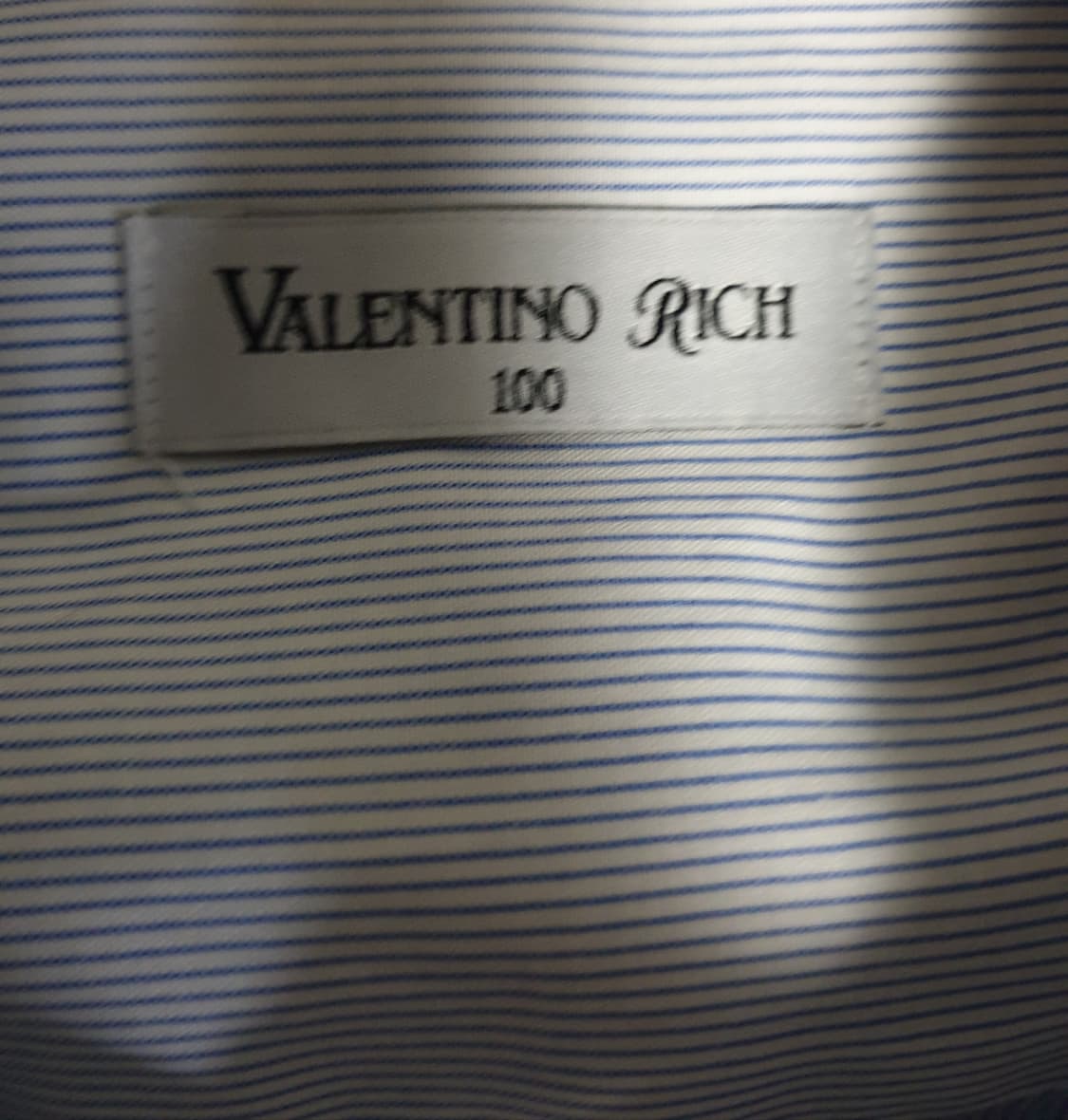 발렌티노리치 스트라이프 정장용 셔츠 블루 (100) 상품이미지3