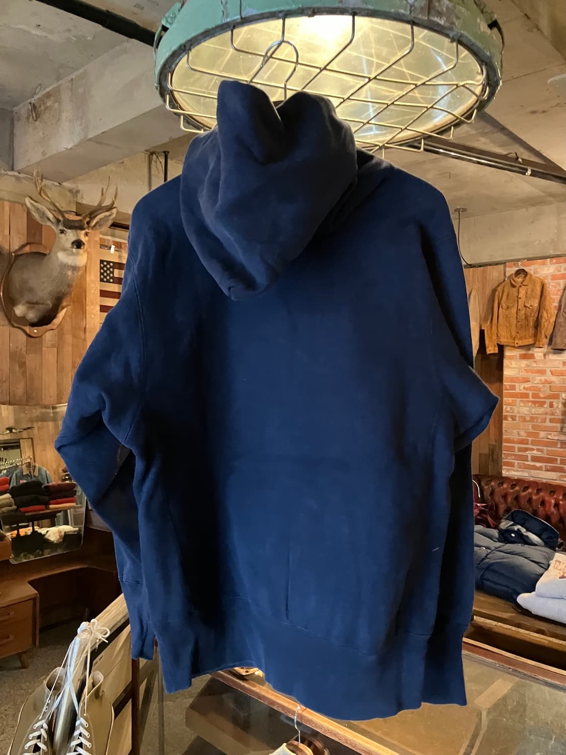 90s USA 빈티지 챔피온 리버스위브 후드 스웻 셔츠 상품이미지4