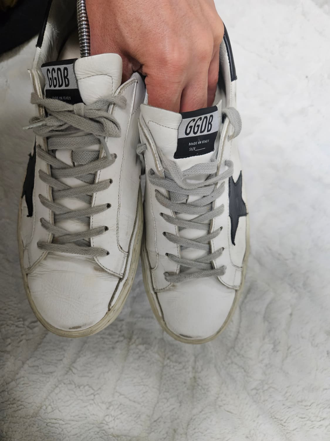 골든구스 하이스타 흰/검 스니커즈 41사이즈 상품이미지4