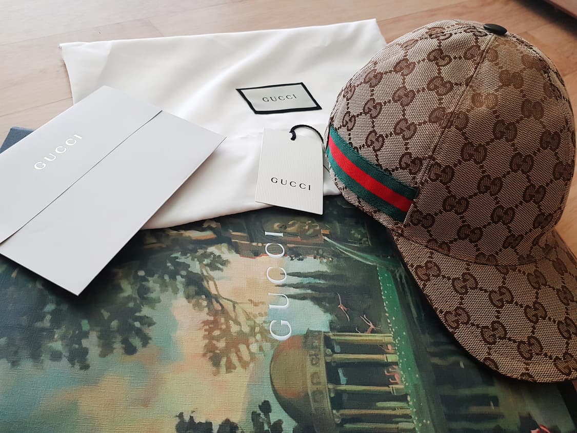 구찌 오리지널 GG 컨버스 로고 베이스볼캡 상품이미지2