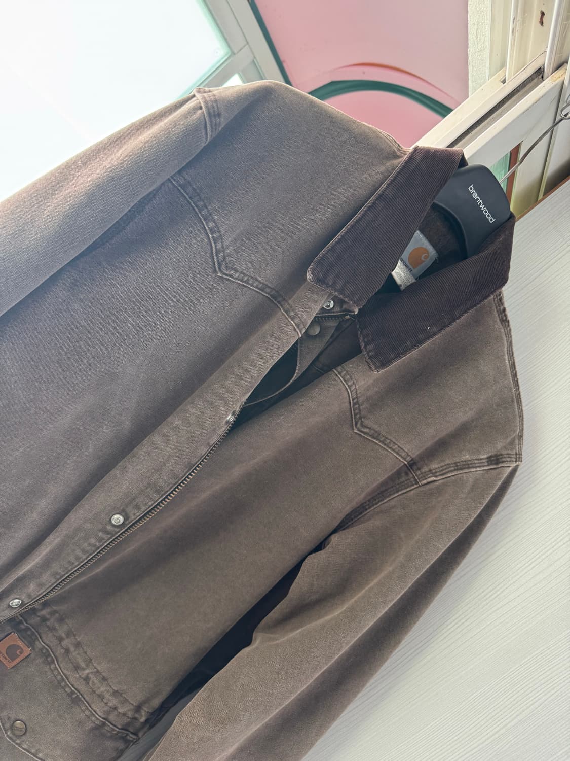 칼하트Carhartt 초어 코트 자켓 C52 브라운 L 디트로이트  상품이미지5