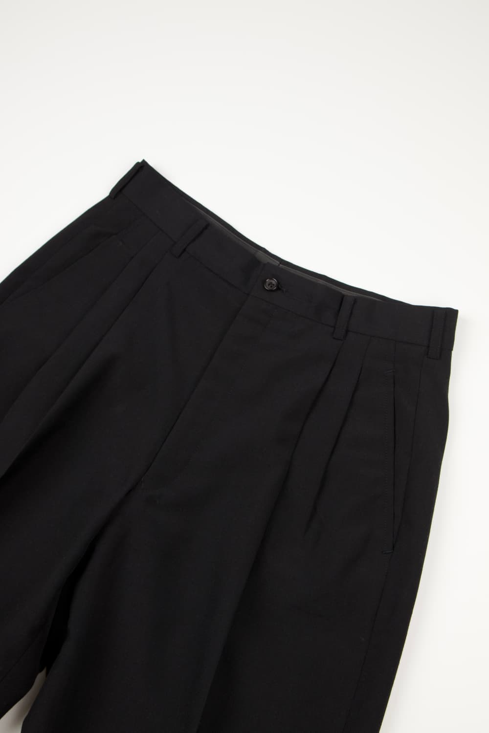 COMME DES GARCONS HOMME PLUS 울 슬랙스 팬츠 블랙 상품이미지2