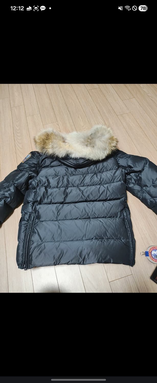 새상품 파라점퍼스 코요테퍼 다운 패딩 점퍼 S 상품이미지2