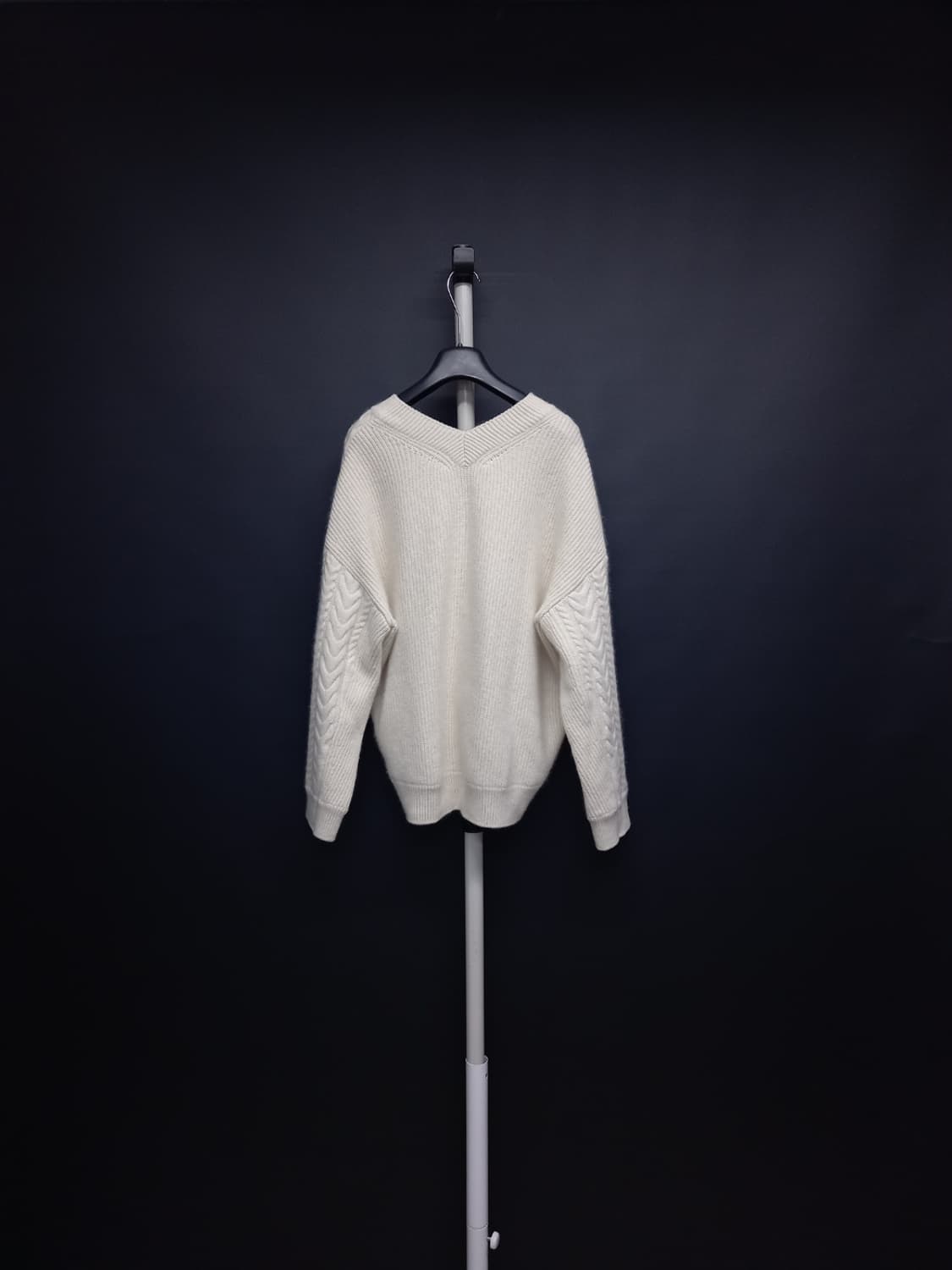 시스템 춘추동 아이보리 모 니트 풀오버 F 33-77 상품이미지2