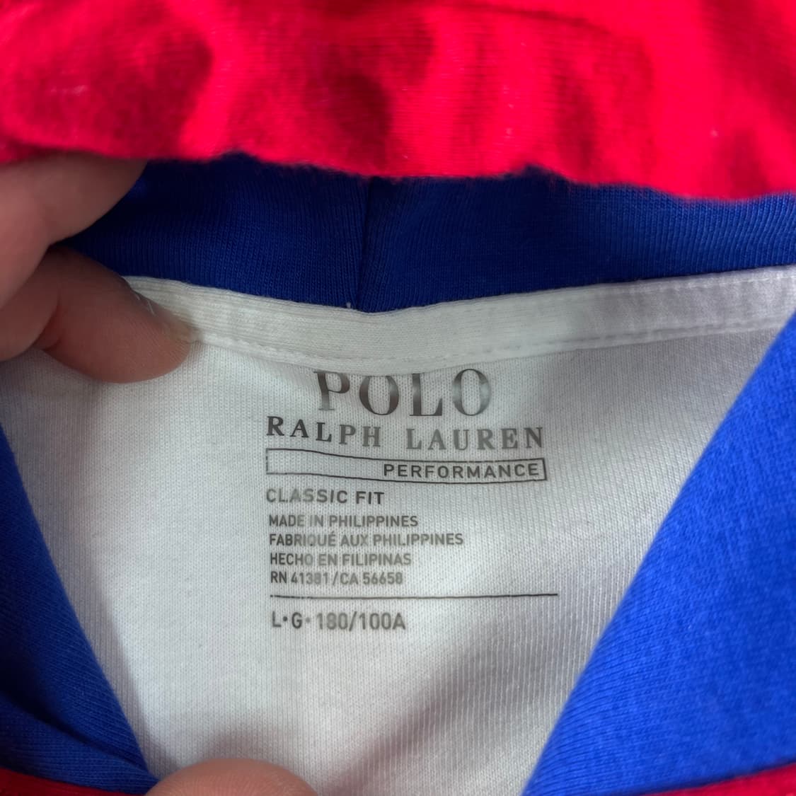 100 폴로랄프로렌 컬러 블럭 빅로고 후드티 상품이미지3