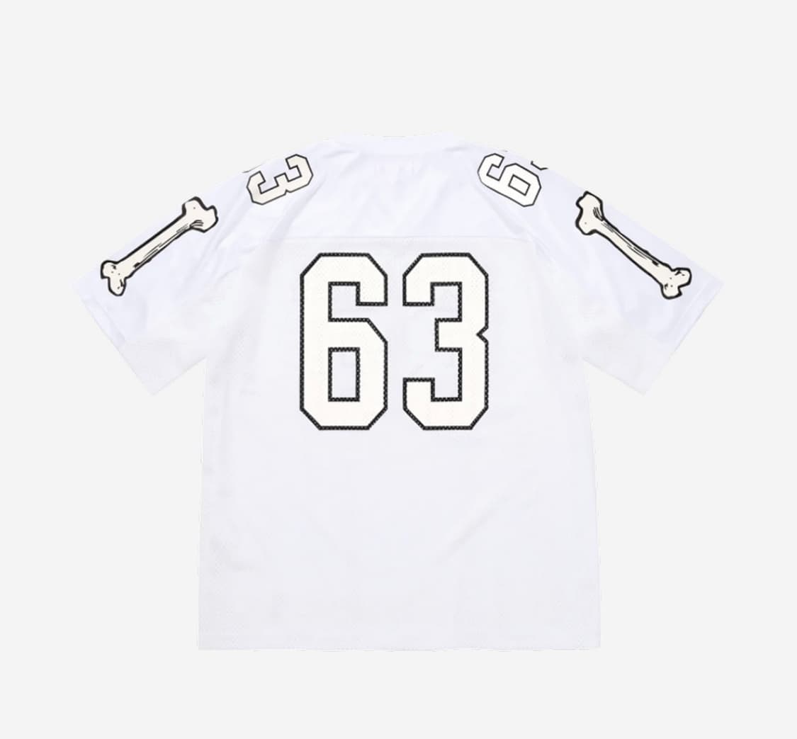 슈프림 본 풋볼 저지 화이트 L 상품이미지2