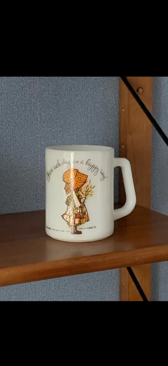 빈티지 홀리하비 밀크글라스  상품이미지2