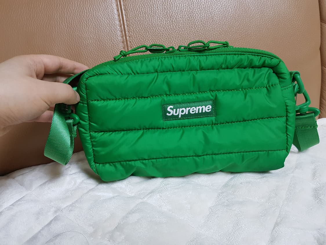 슈프림 퍼퍼 사이드백 크로스백 그린 22FW 상품이미지2