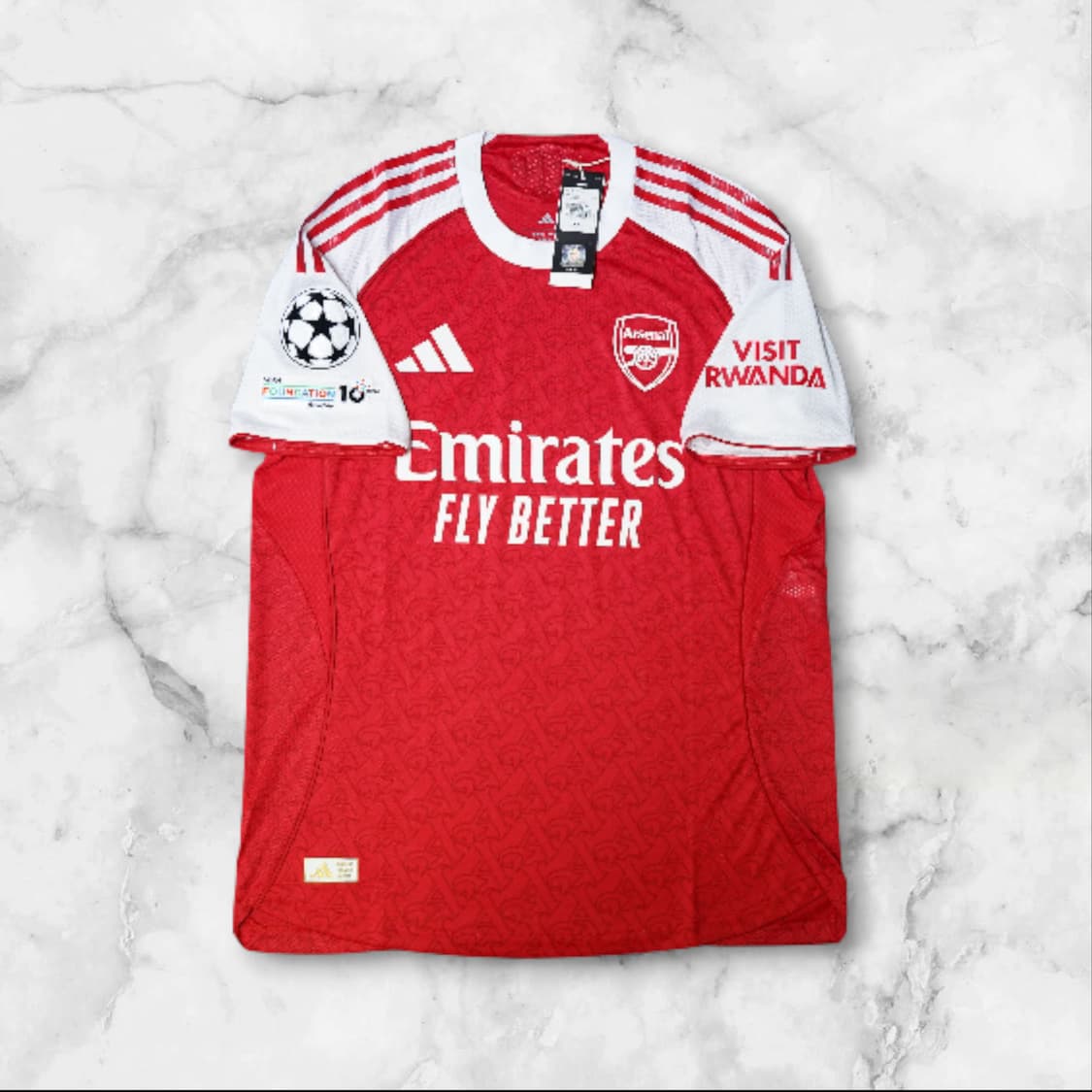 [국내 XL][어센틱]25/26 아스날 라이스 챔피언스리그 홈 유니폼 상품이미지3