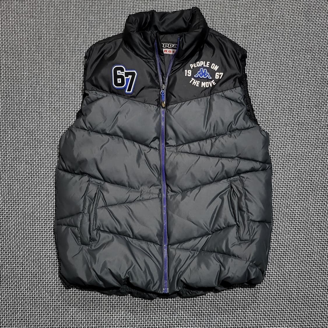 카파 배색 패딩 조끼 베스트 (L) 상품이미지1