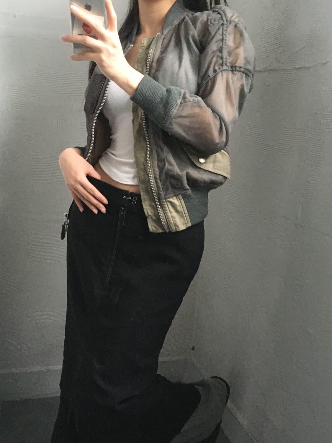 Junya Watanabe 준야와타나베 메쉬 밀리터리 MA-1 자켓  상품이미지5