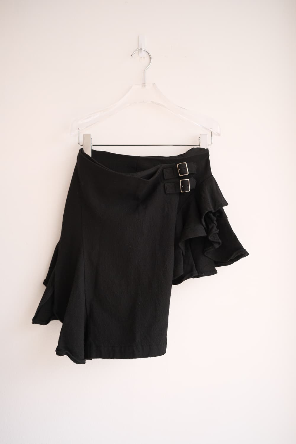 Shrunken wool frill layered wrap skirt 상품이미지5