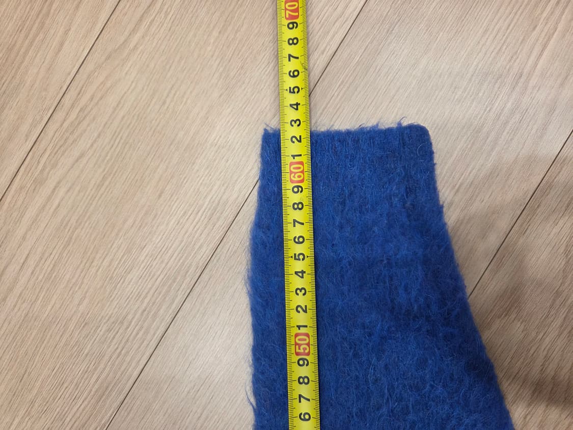 블루 모헤어 브러시드 가디건 상품이미지6