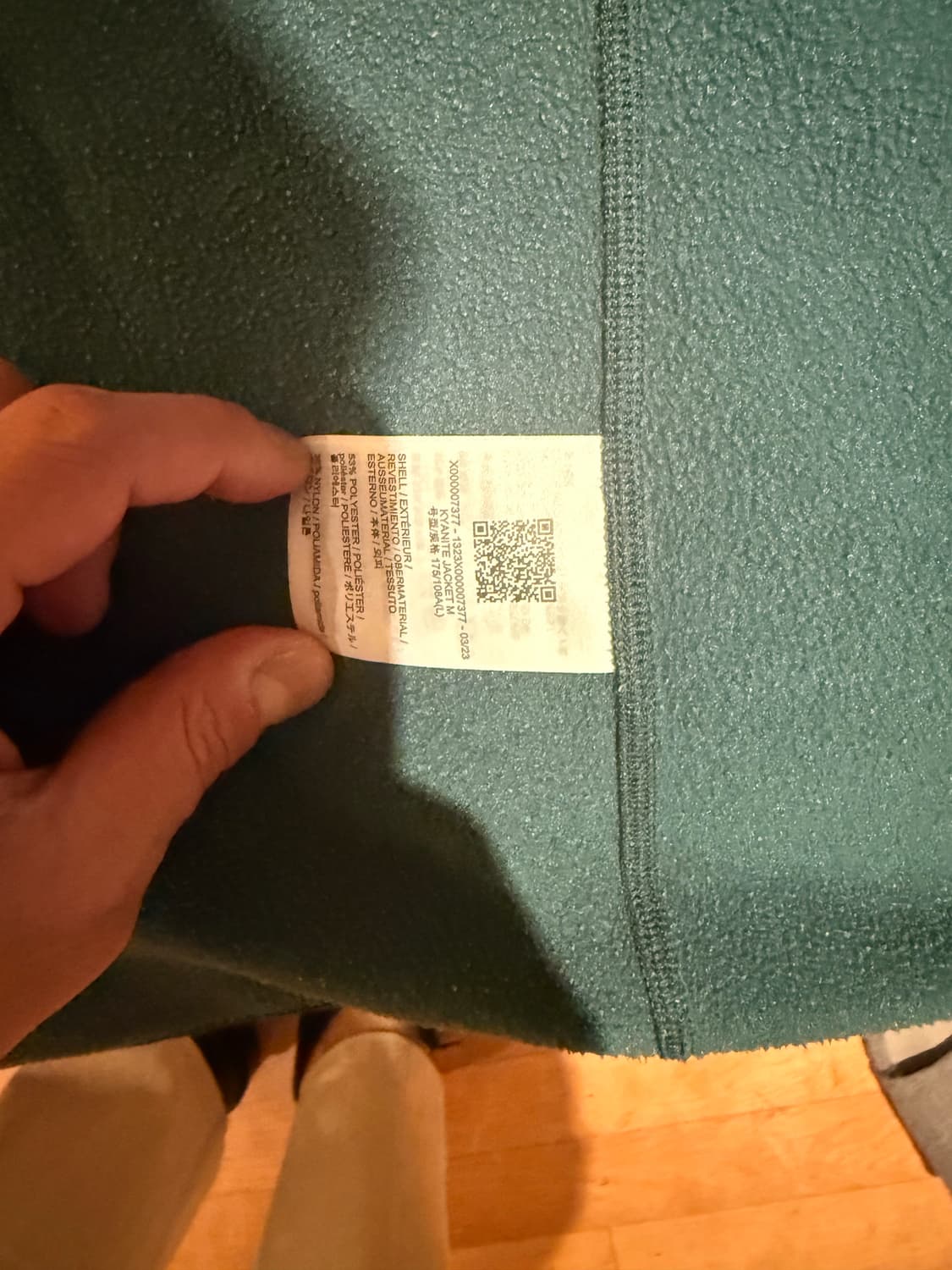 아크테릭스 후리스 집업 그린 L 상품이미지3