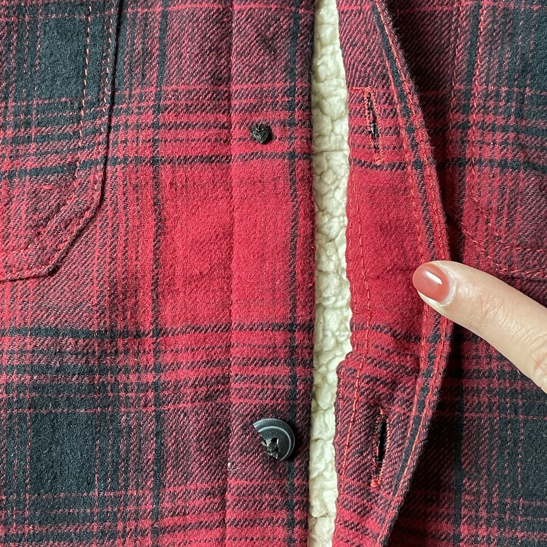 FIELD & STREAM 필드앤스트림 빈티지 셰르파안감 체크플란넬 자켓 상품이미지3