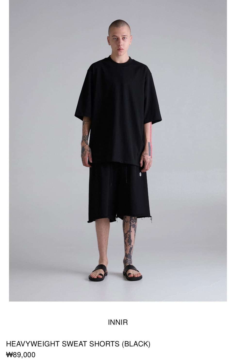 INNIR 이니어 헤비웨이트 스웻 쇼츠 상품이미지3
