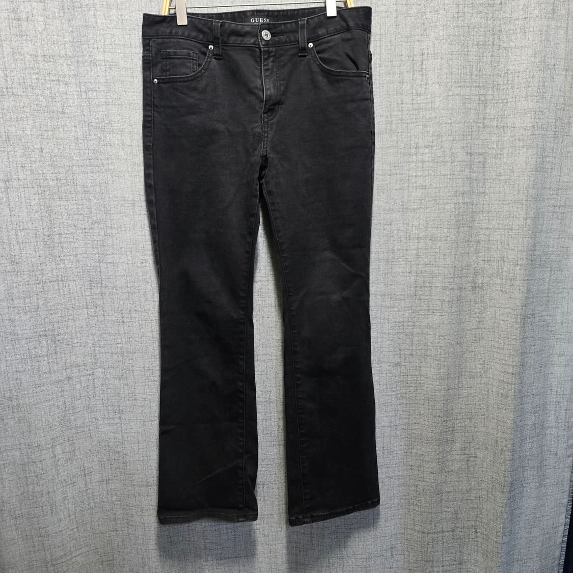 게스 블랙 데님 부츠컷 청바지  상품이미지1