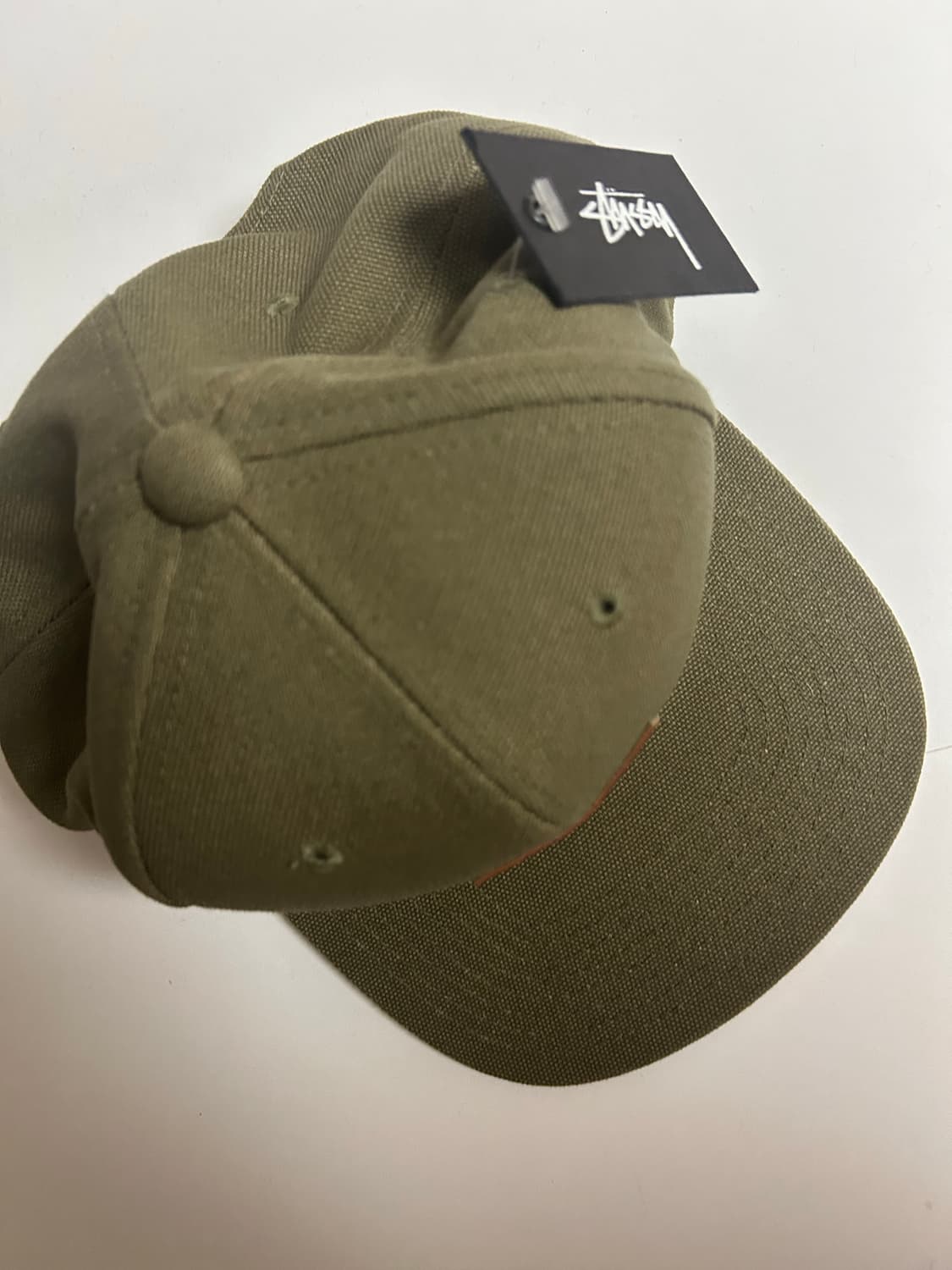 스투시 덕캔버스 스냅백 올리브 상품이미지4