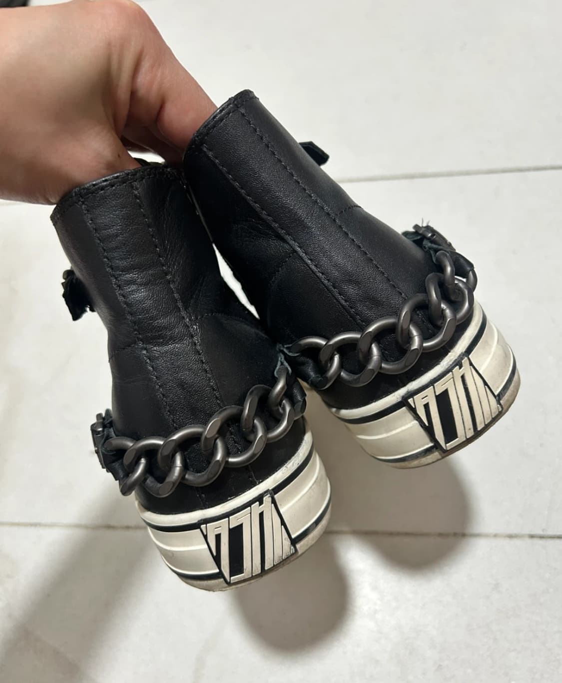 ASH 체인 하이탑 스니커즈 37 상품이미지2