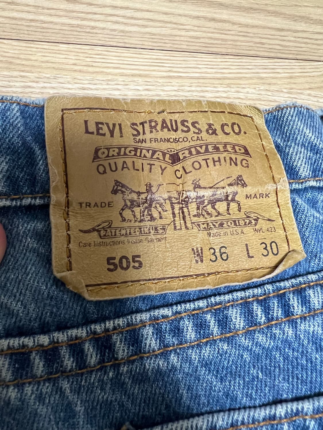 00s 오렌지탭 리바이스 505 USA 미국생산 상품이미지5